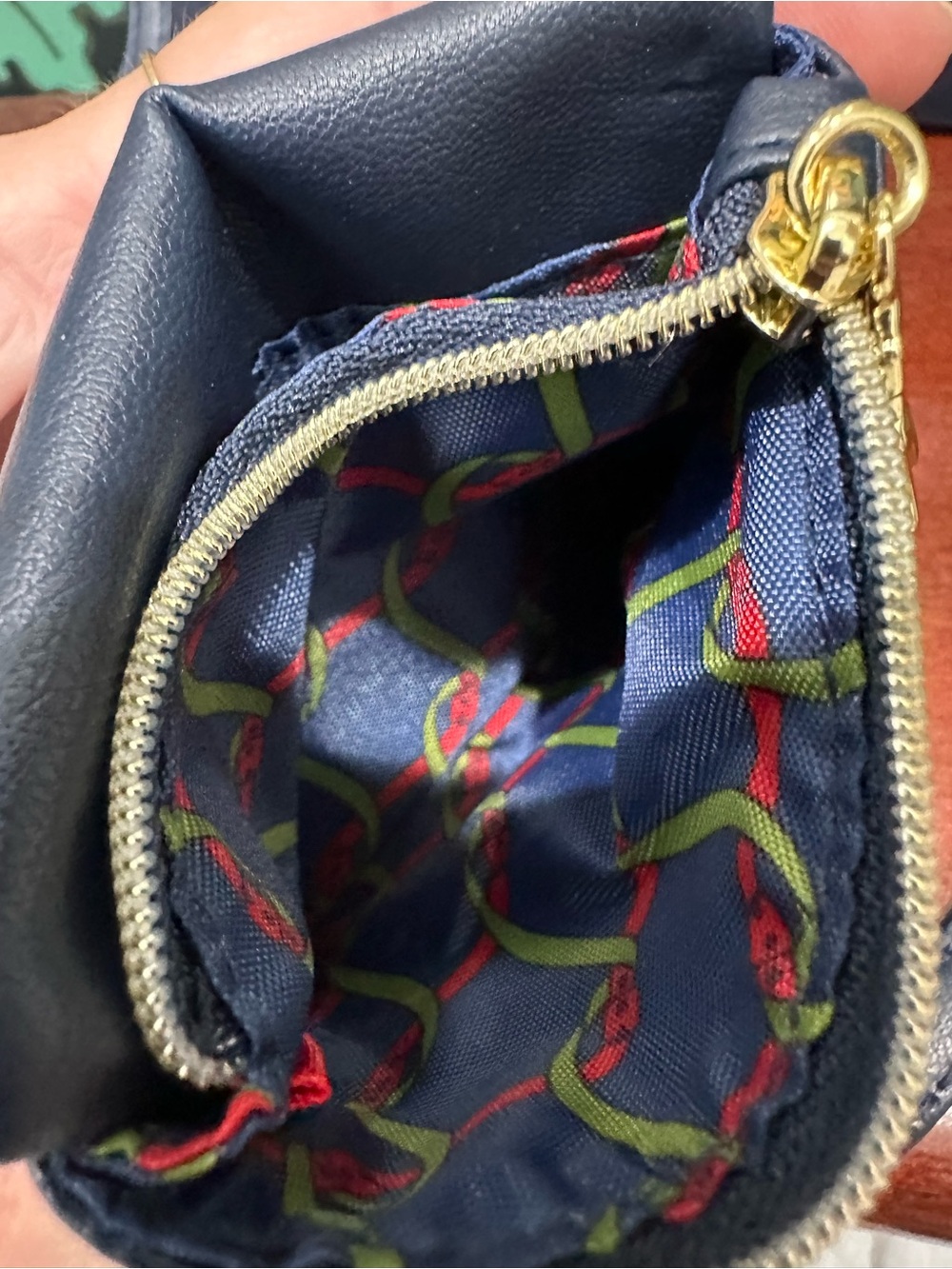Roberta di Camerino Navy Leather Crossbody Bag & Matching Coin Purse 2-Piece Set - Picture 12 of 15